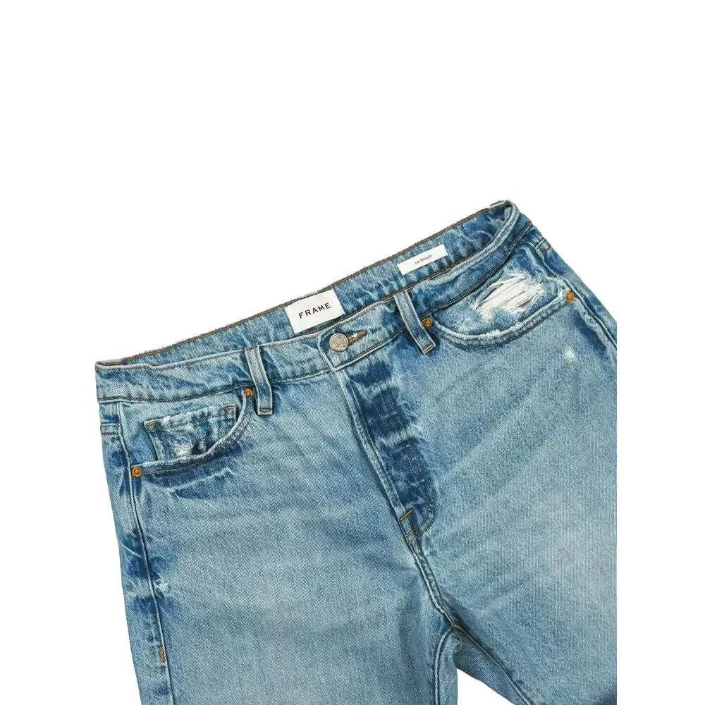 FRAME Le Slouch Boyfriend Jeans 28 Bluejay Rips Relaxed Denim LSLJ727 - Picture 7 of 14